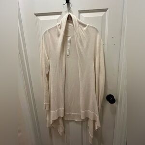 🍋 NWOT Lululemon Cashlu Knit Wrap Heathered White Opal - Size M/L